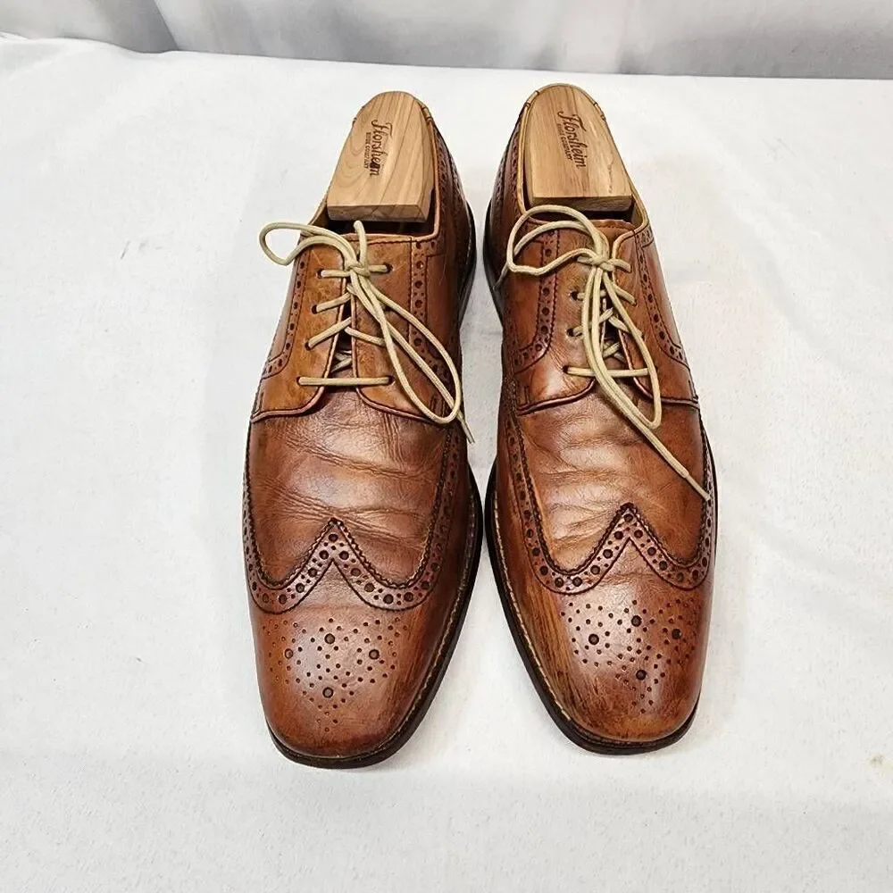 Cole Haan Morris Wingtip Oxford Men's Dress Shoe Size 10.5 M Brown Lace-up